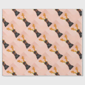 Doberman with Horns of a Deer Geschenkpapier (Flach)