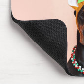 Doberman with Horns of a Deer Mousepad (Ecke)