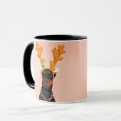Doberman with Horns of a Deer Tasse (Vorderseite Links)