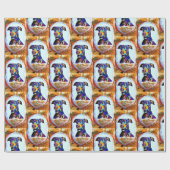 Doberman Wrapping Paper Geschenkpapier (Flach)