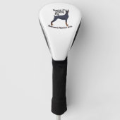 Doberman Zuhause Golf Headcover (Vorderseite)