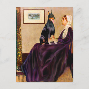 Dobermann 1 - Whistlers Mutter Postkarte