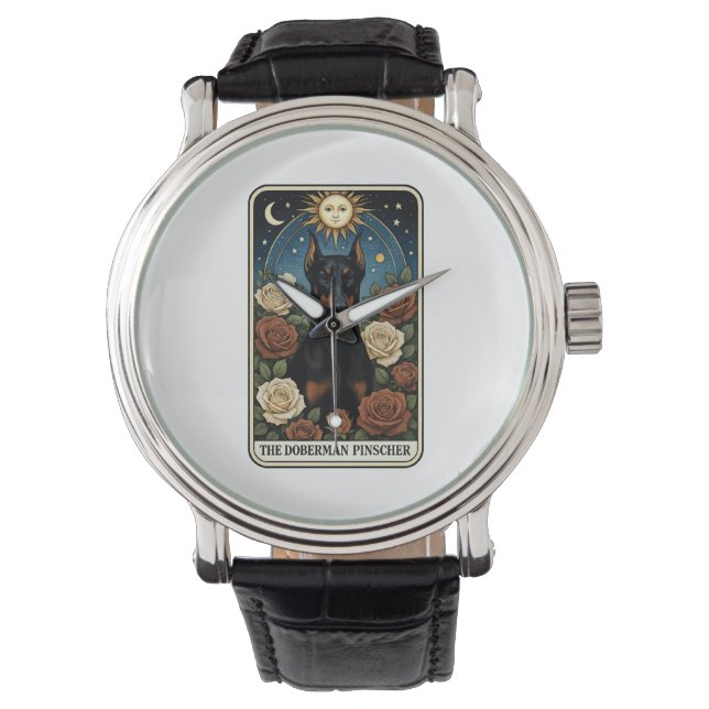 Dobermann Armbanduhr (Vorderseite)