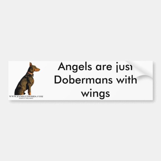 Dobermann-Autoaufkleber Autoaufkleber (Vorne)