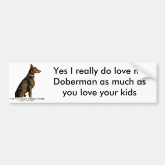 Dobermann-Autoaufkleber Autoaufkleber