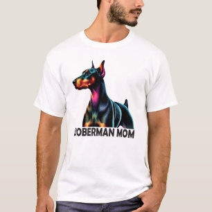 Dobermann Bunte Mama T-Shirt
