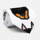 Dobermann Cartoon Krawatte (Gerollt)