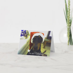 Dobermann Christmast Karte