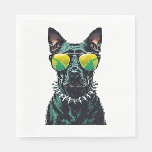 Dobermann Cool Serviette (Vorderseite)