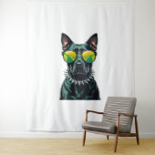 Dobermann Cool Wandteppich (Beispiel)