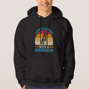 Dobermann DAS LEBEN IST BESSER MIT EINEM DOBERMANN Hoodie