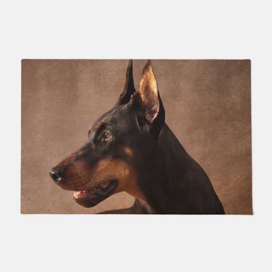 Dobermann - DobermannPinscher Fußmatte (Vorderseite)