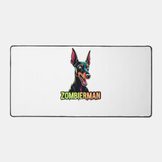 Dobermann Dobie Doby Dobermann Zombie Hund Hallowe Schreibtischunterlage