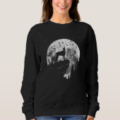 Dobermann Dog Breed Night Stroll for Dog Owner Sweatshirt (Vorderseite)