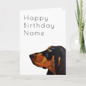 Dobermann Dog Deko Birthday Karte (Vorderseite)