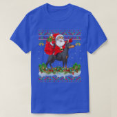 Dobermann Dog Lover Ugly Santa Riding Dobermann Ch T-Shirt (Design vorne)