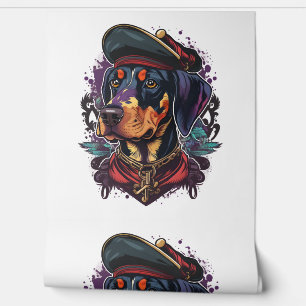 Dobermann Dog Pirate Tapete