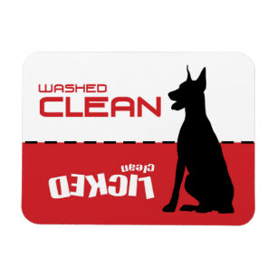 Dobermann, Dogge-Spülmaschinen-Magnet Magnet