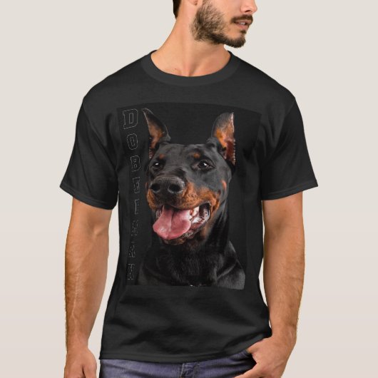 Dobermann Familie T-Shirt (Vorderseite)