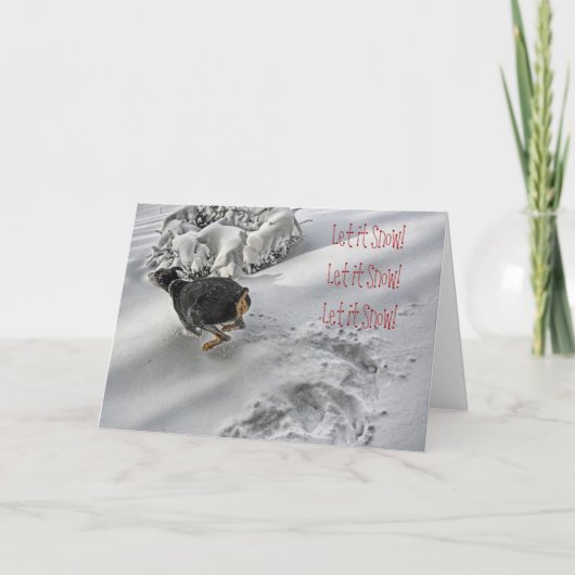 Dobermann-Feiertags-Glücks-Gruß-Karte Feiertagskarte (Vorderseite)