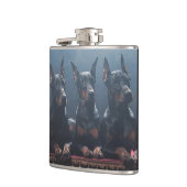 Dobermann-Flasche Flachmann (Links)