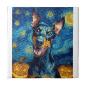 Dobermann Fliese (Vorderseite)