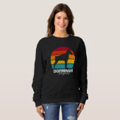 Dobermann-Flüsterer Retro Vintage Premium Sweatshirt (Vorne ganz)