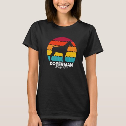 Dobermann-Flüsterer Retro Vintage Premium T-Shirt (Vorderseite)
