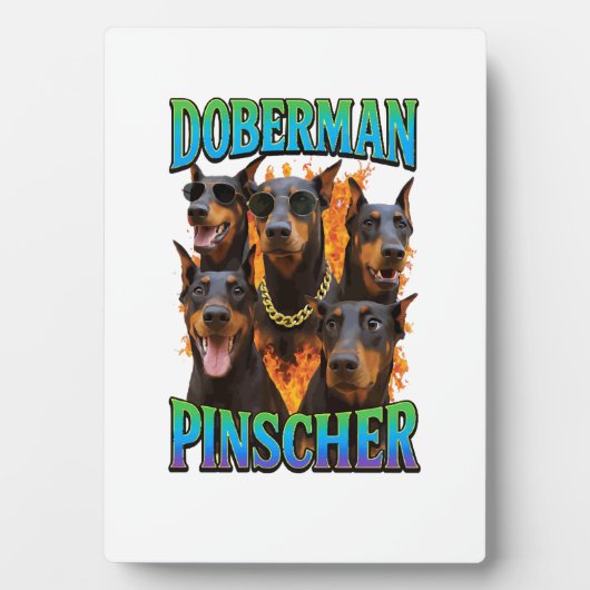 Dobermann  fotoplatte (Vorderseite)