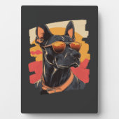 Dobermann Fotoplatte (Vorderseite)