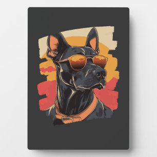 Dobermann Fotoplatte
