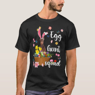 Dobermann Frohen Ostertag Ostern Farbige Eiersuche T-Shirt