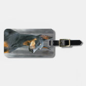 Dobermann-Gepäckanhänger Gepäckanhänger (Vorderseite horizontal)