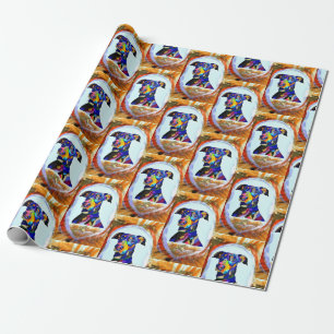 Dobermann-Geschenkpapier Geschenkpapier