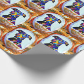 Dobermann-Geschenkpapier Geschenkpapier (Ecke)
