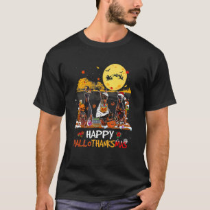 Dobermann Hallothanksmas Halloween Erntedankfest T-Shirt
