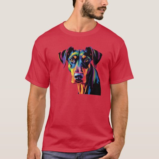Dobermann-Halter T-Shirt (Vorderseite)
