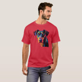 Dobermann-Halter T-Shirt (Vorne ganz)
