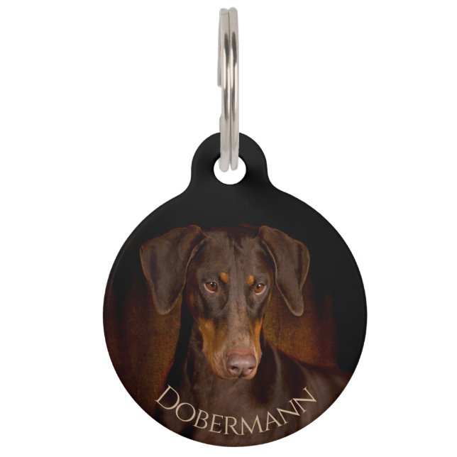 Dobermann Haustiermarke (Vorderseite)