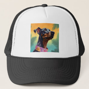Dobermann hawaii hat truckerkappe