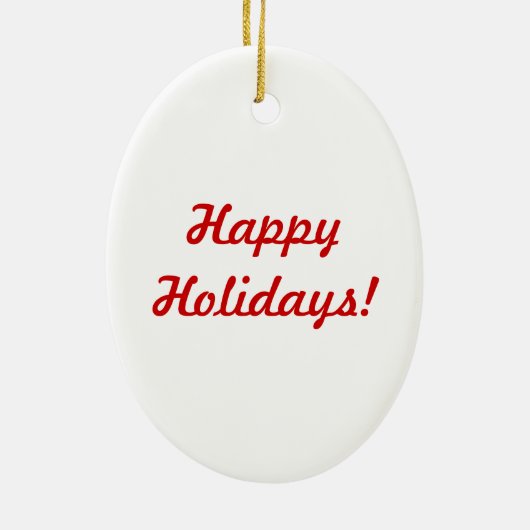 Dobermann (Held) in der Weihnachtsmannmütze Keramik Ornament (Hinten)