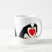 Dobermann-Herz Kaffeetasse (VorderseiteRechts)