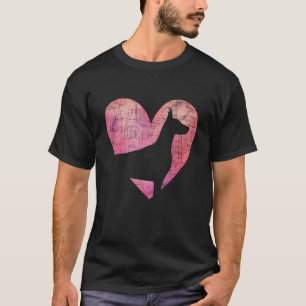 Dobermann Herzförmig - Valentinstag Canine Hund T-Shirt