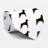 Dobermann-Herzog Krawatte (Gerollt)