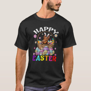Dobermann Hund Frohe Ostern Hase Eier Ostern T-Shirt