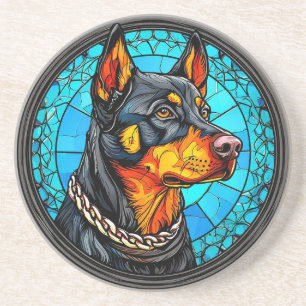 Dobermann-Hund Getränkeuntersetzer