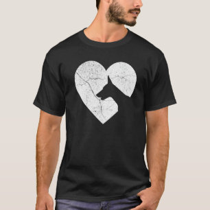 Dobermann-Hund Lustiges Herz Valentinstag Hund-Vat T-Shirt