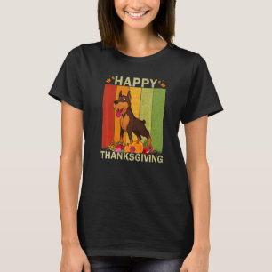 Dobermann Hund Retro Grafik Familie Zusammenpassen T-Shirt