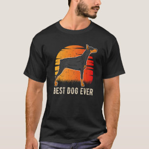 Dobermann-Hund Sonnenuntergang T-Shirt