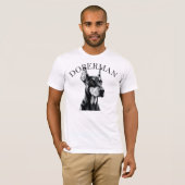 Dobermann Hund T-Shirt (Vorne ganz)